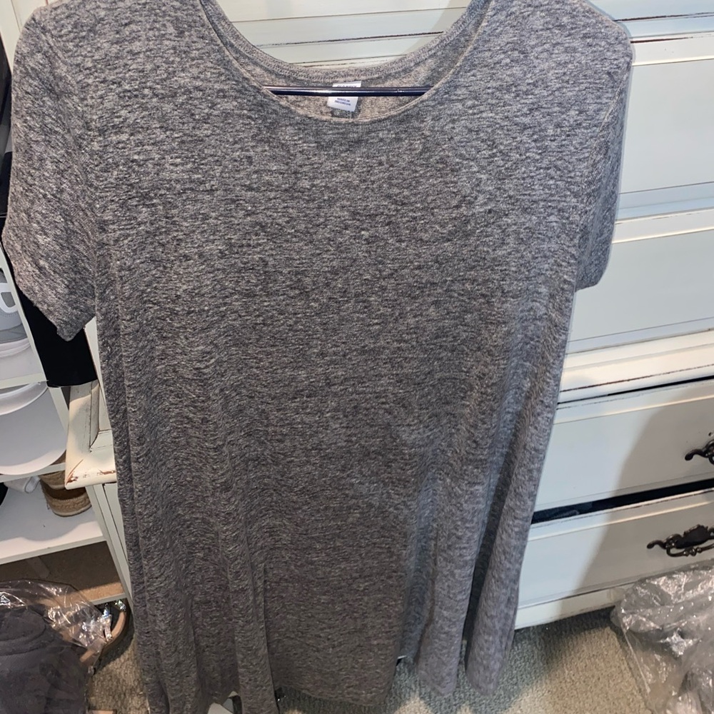 Gray Women's T-Shirt Dress